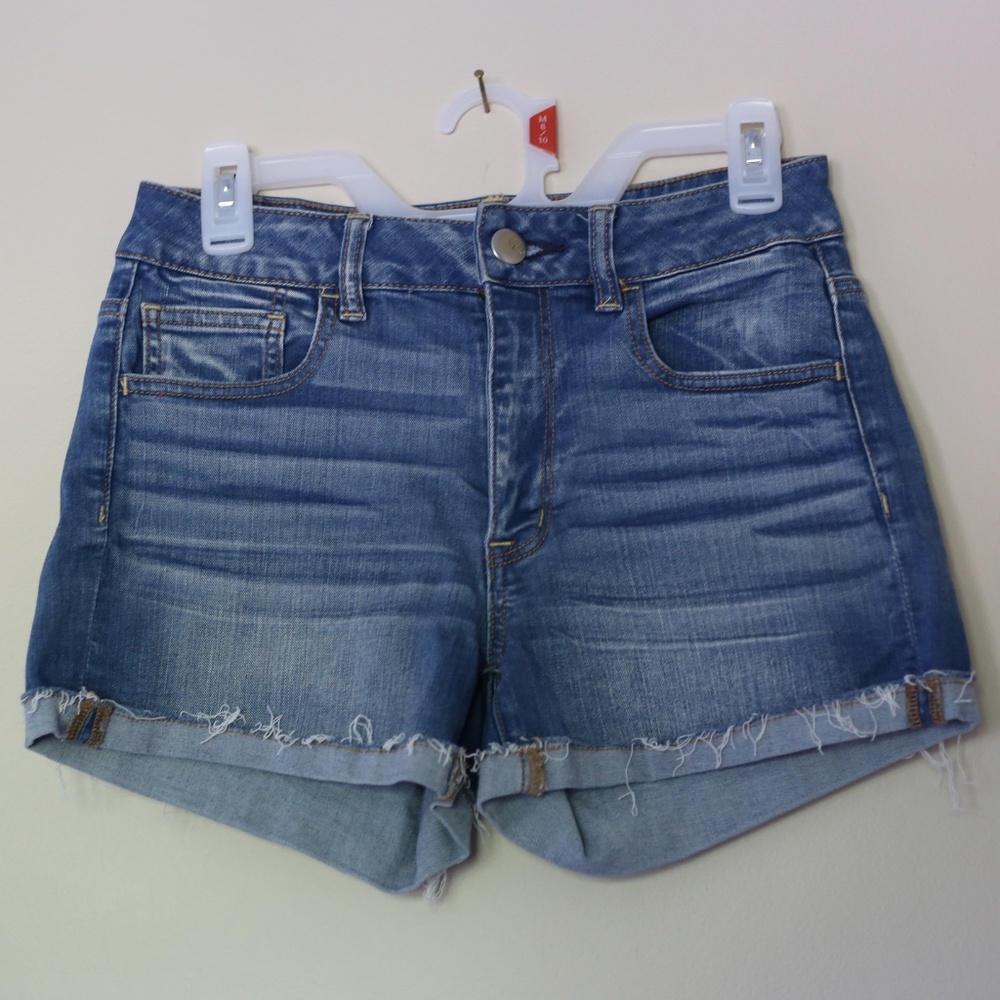 AE High Rise Jean Shorts